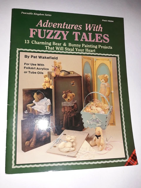⭐Aventuras con cuentos difusos patrón de pintura tole libro Bear & Bunny Projects i7