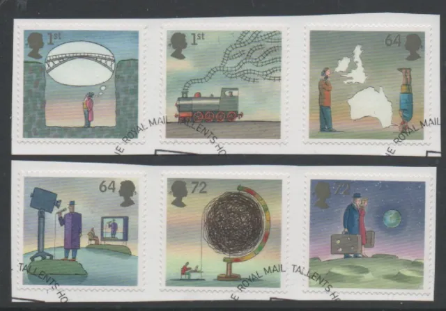 GB 2007 World of Invention fine used set stamps on Piece