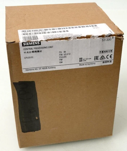 Siemens SIMATIC S7 | 6ES7 313-5BG04-0AB0 | 6ES7313-5BG04-0AB0 | E:06 V3.3.12