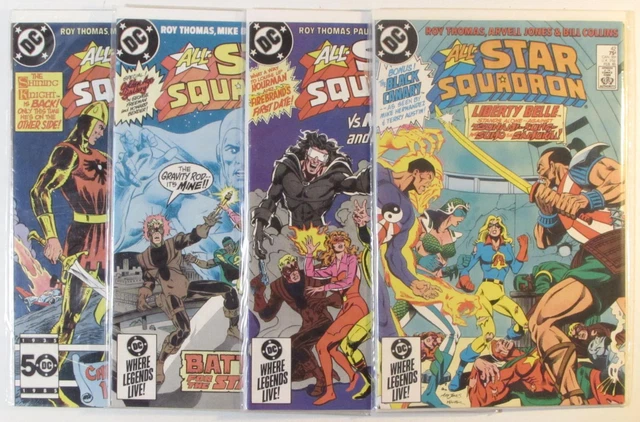 All-Star Squadron Lot of 4 #42,43,44,48 DC Comics (1985) 1st Print Comic Books