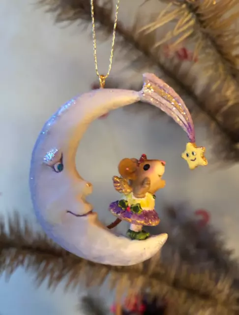 Wee Forest Folk HELLO STAR, WFF# CO-12, Christmas Ornament Mouse