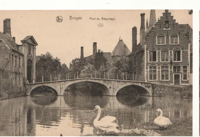 CPA  - BELGIQUE - BRUGES - Pont du Béguinage