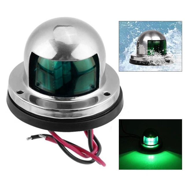 Iplusmile Feu De Navigation LED Étanche Vert Combiné Ancre Et Arrière Pour Bateau Et Yacht