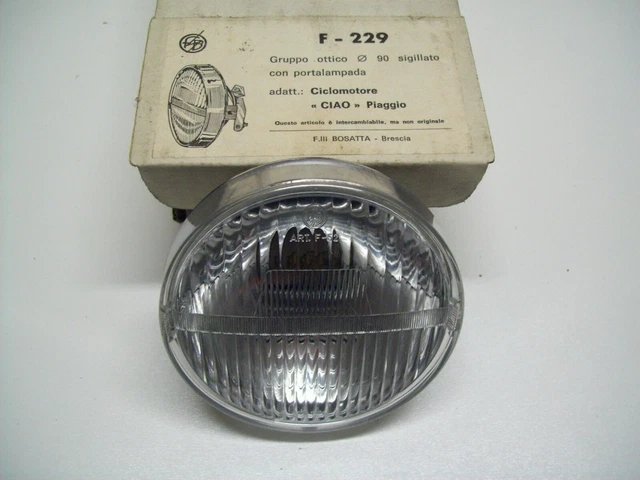 Piaggio Ciao 50 SC Special First Series Front Headlight Siem Ivory