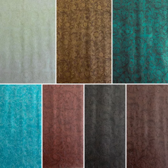 54'' Wide Brown Marine Vinyl Fabric Faux Leather Upholstery Crafts