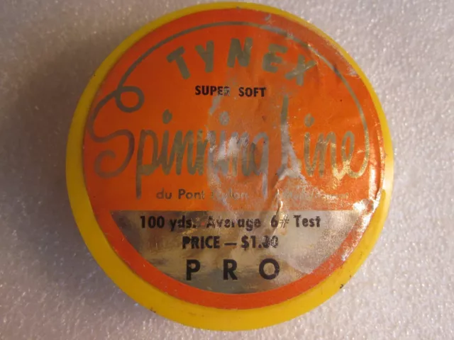1960'S VINTAGE TYNEX Nylon Fishing Line DuPont Super Soft 6# test  Monofilament $7.00 - PicClick