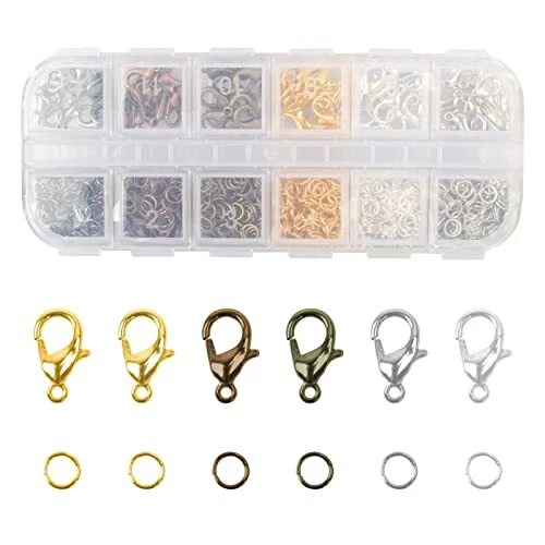 Broches y anillos de salto de langosta mandíbula para hacer joyas suplementos de fabricación de joyas...