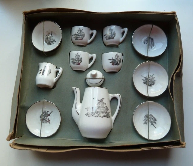 Service à café grès émaillé 6 tasses