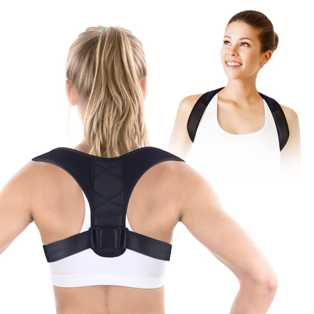 Men Women Posture Corrector Adjustable Back Brace Shoulder Support Clavicle Belt