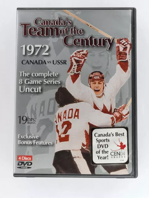 Team of The Century 1972 Canada vs Russia 8 Hockey Game Series 4 DVD Set