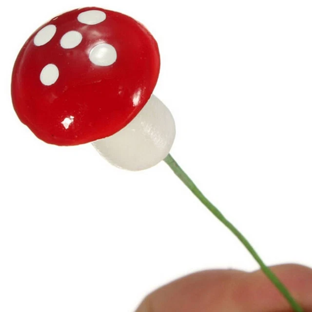 Pilz Zubehör 25/100x Dekoration Ersatz Garten Handwerk Kleine Toadstool