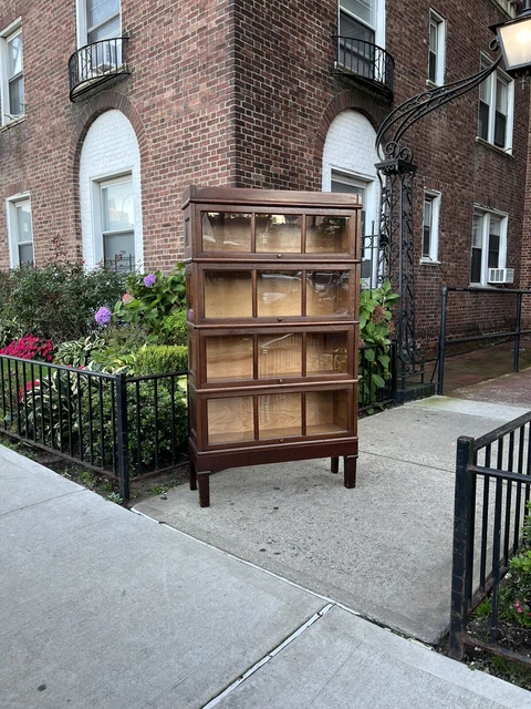 Oak Macey Arts & Craft Barrister Lawyers Bookcase