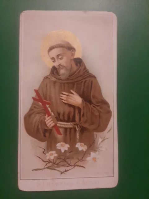 santino holy card Antico San Francesco D'ASSISI......bello!