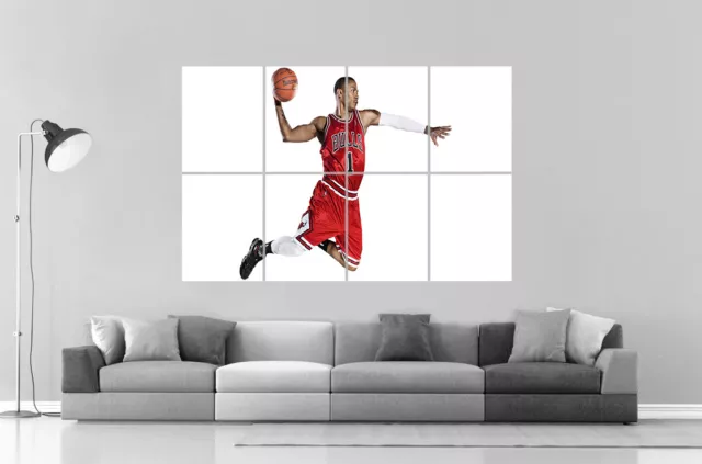 Chicago Bulls Slam-Dunk Baloncesto NBA Torre de Perforación- Rosa Cartel poster