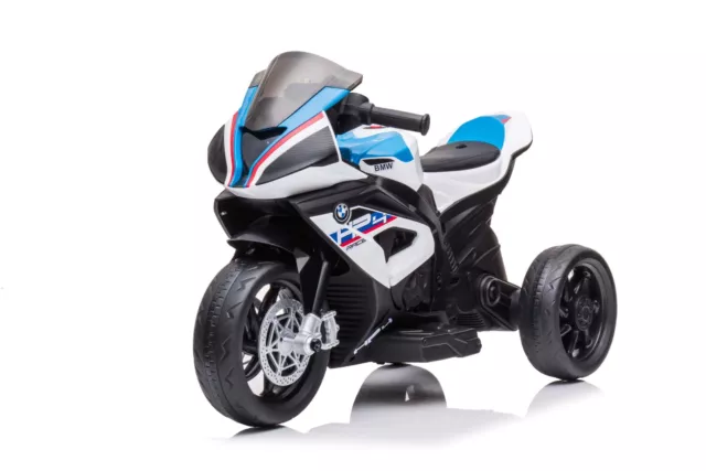 Moto Électrique Pour Enfants 12V BMW HP4 Sport 3R Avec Siège En Peau