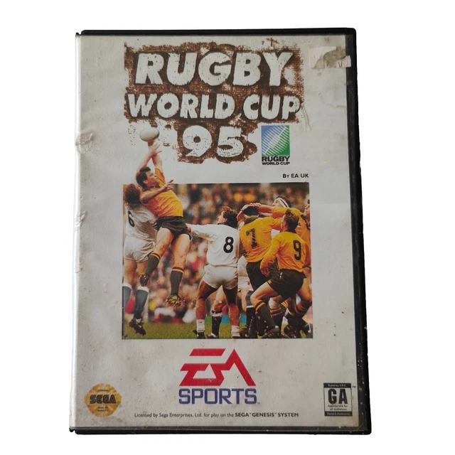 RUGBY WORLD CUP 95 Sega Mega Drive game 1994 Complete Sports Video Game