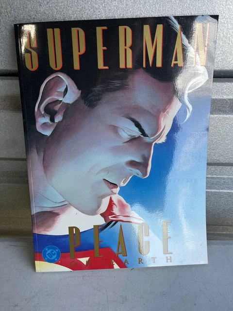1999 DC Comics Superman: Peace on Earth Comic/Graphic Novel. 10x13 Alex Ross Art