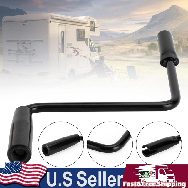NEW POP UP Camper Crank Handle Caravan RV Camping Canopy Rocker Black
