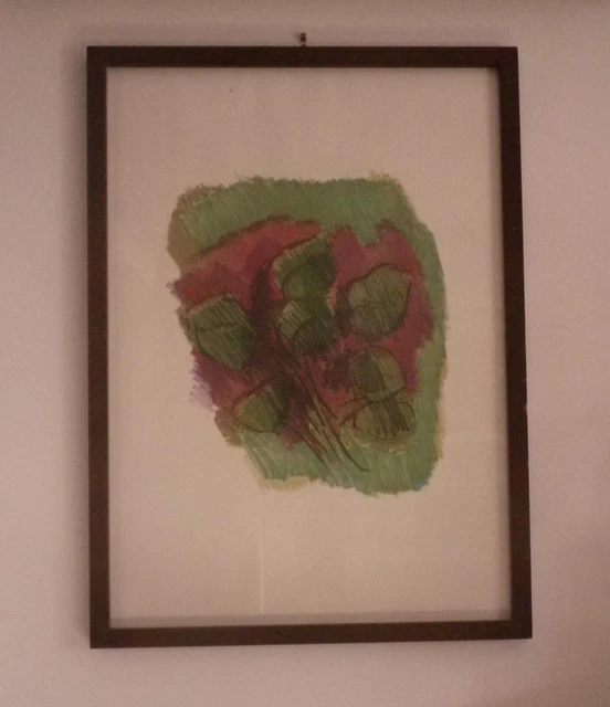 Ennio Morlotti Litografia a Colori 1970 Arte Astratta Novecento Biennale Venezia