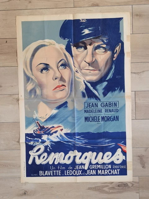 Affiche de cinema - Remorques 80x120- Marvasi- 1941