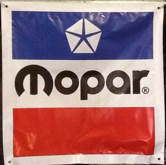 Large 900 x 900mm Mopar Banner Sign, Shed, Man cave, Garage,