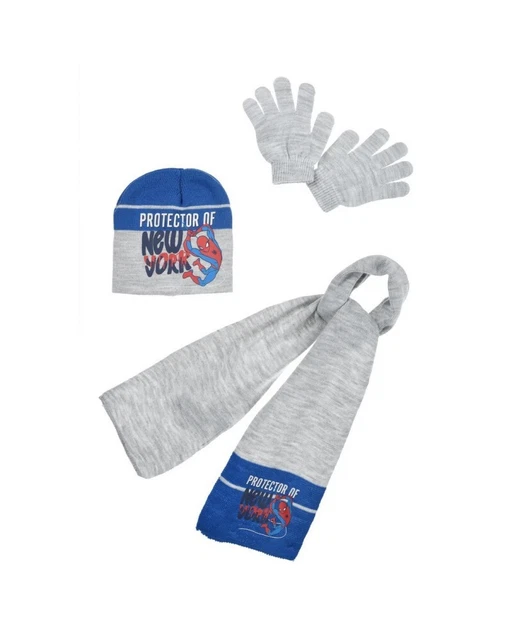 Cappello Guanti Sciarpa In Lanetta Spiderman VH4087