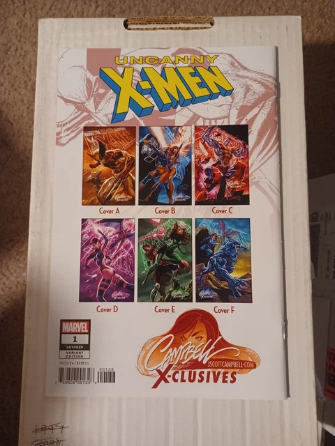 Uncanny X-Men (#1) Jscottcampbell X-Clusive Trade Dress Var C Ltd 2300 Copies Nm 7