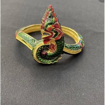 Bracelet Naga Ring Gold Talisman Adjustable Thai Amulet Lucky Charm Magic