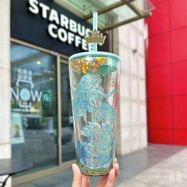 STARBUCKS CHINA 2024 Anniversary Ocean Siren Mermaid 600ml Glass Cup