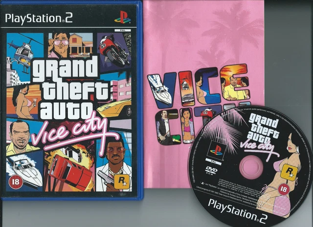 Grand Theft Auto: Vice City (Sony PlayStation PS 2, 2002) Manual No Map PS2