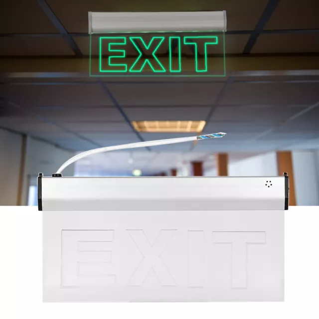 AC220V 3W LED PMMA 350x180mm Emergency LED Exit Safety Indicator Sign Light