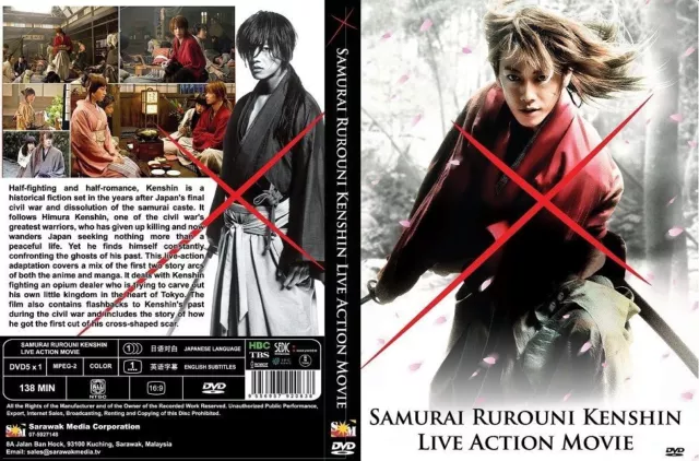 DVD Anime Samurai X Rurouni Kenshin Vol.1-95 End + Movie + 2 OVA + 5 Live  Action