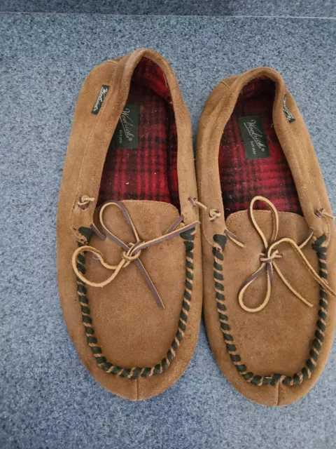 ST Woolrich Mens Slip On Loafers Slippers Brown Size 11