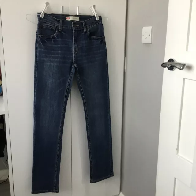 Older Boys LEVIS 511 SLIM FIT  Blue Jeans. Age 16 Years. Adjustable Waistband.