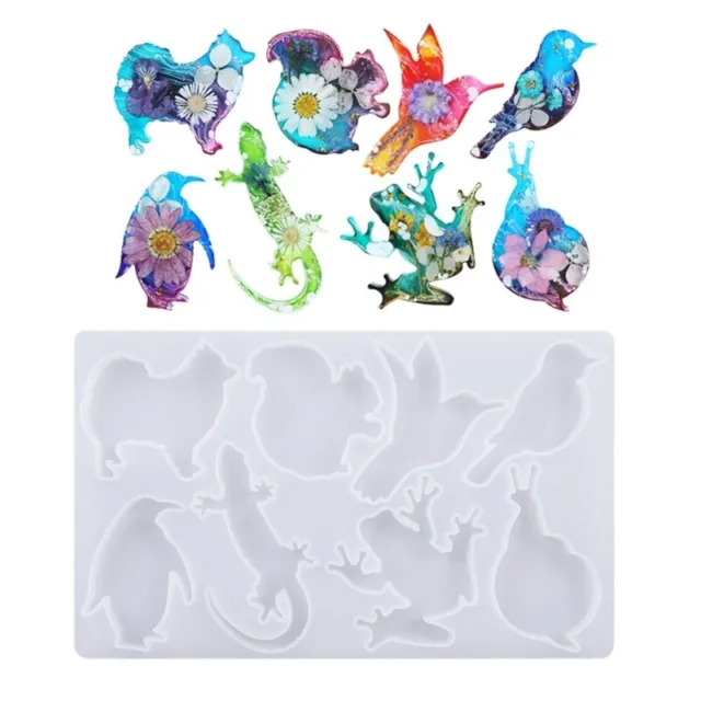 2pcs Frogs Shape Resin Molds, Animal Silicone Molds 3d Cute Resin Molds For  Epoxy Casting