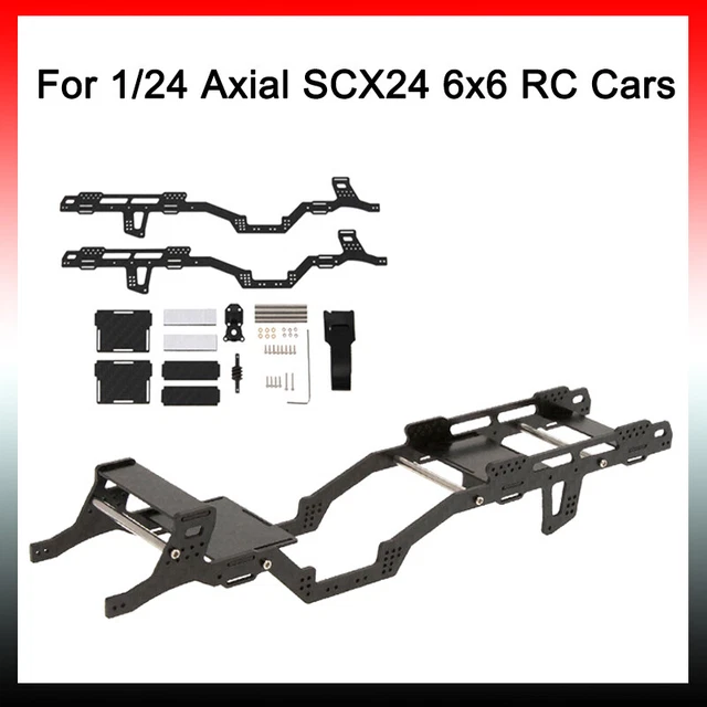 Telaio In Fibra Di Carbonio LCG Per Axial SCX24 6x6 – Scala 1/24 (Nuovo)