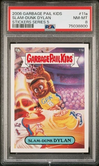 2006 Garbage Pail Kids Sticker #11a Slam-Dunk Dylan Kobe Bryant ~ PSA 8