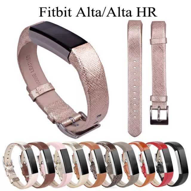 Cowhide Genuine Leather Watchbands Replacement Bracelets For Fitbit Alta/Alta HR