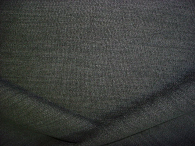 16-7/8Y Kravet Lee Jofa Charcoal Gray Wool Strie Upholstery Fabric