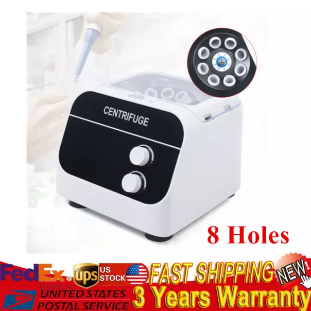 8 Holes Lab Digital Benchtop Centrifuge PRP Blood Centrifuge Machine LCD Display
