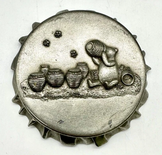 ROYAL SELANGOR DISNEY PEWTER Plaque Decoration Winnie POOH Honey Jars ...