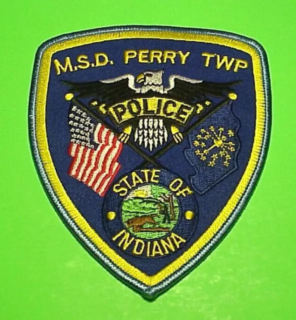 Perry Twp. M.s.d.  Indiana   In  4 3/4"  Police Patch  Free Shipping!!!