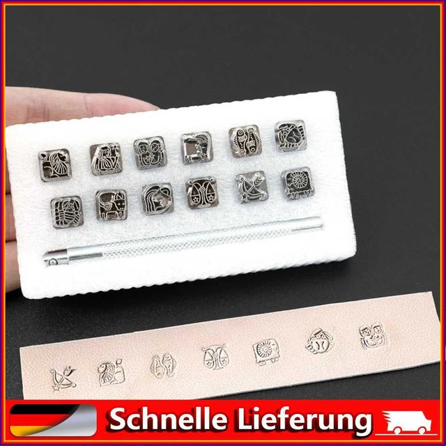12 herramientas de corte de cuero DIY Craft Kirsite para el mecanizado del cuero (Konst