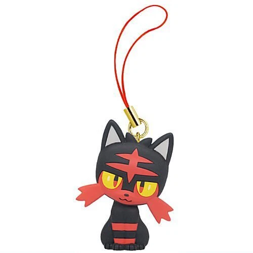 Pokemon Type Fire Keychain Pendant: Flamiau Litten Key Chain Anime New