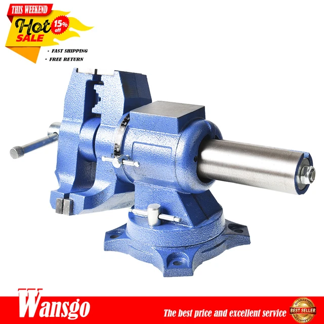 6 Inch Multi-purpose Rotating Bench Vise Swival Heavy Duty  360 Degree