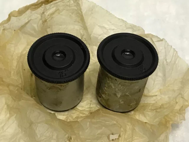 for 15x  Microscope Eyepiece  USSR Eyepiece 15 Short  2 pieces