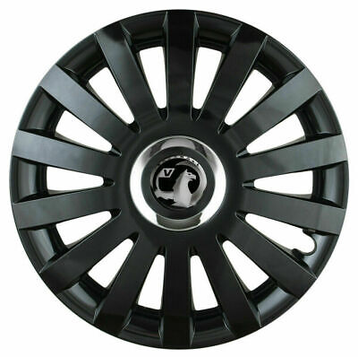 Set of 15'' Wheel trims hub caps for Vauxhall Astra Corsa Combo - BLACK 4x15''