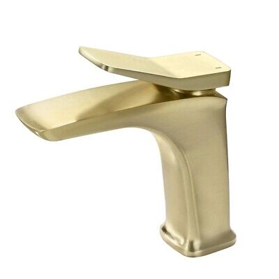 CASAINC  Bathroom sink faucet Brushed Gold 1-Handle Single Hole Bathroom Sink