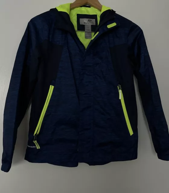 Champion Boys' Rain Jacket Water Resistant Navy size M (8-10)