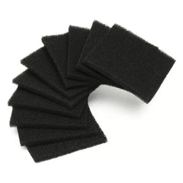 10Pcs Square Universal Activated Carbon Air Filter Sponge Sheet Foam Pads 12.8CM